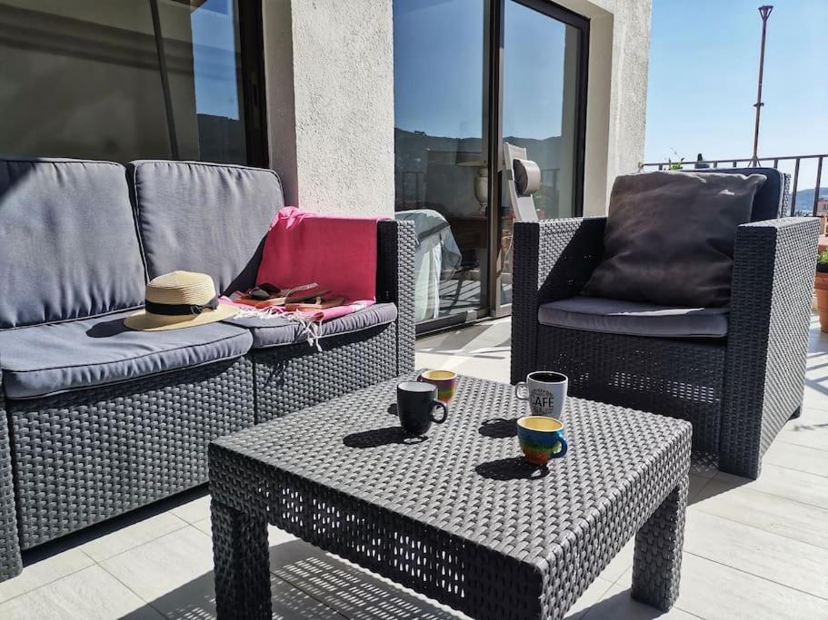 T5 Corail - Centre - Rooftop - Barbecue - Parking Collioure