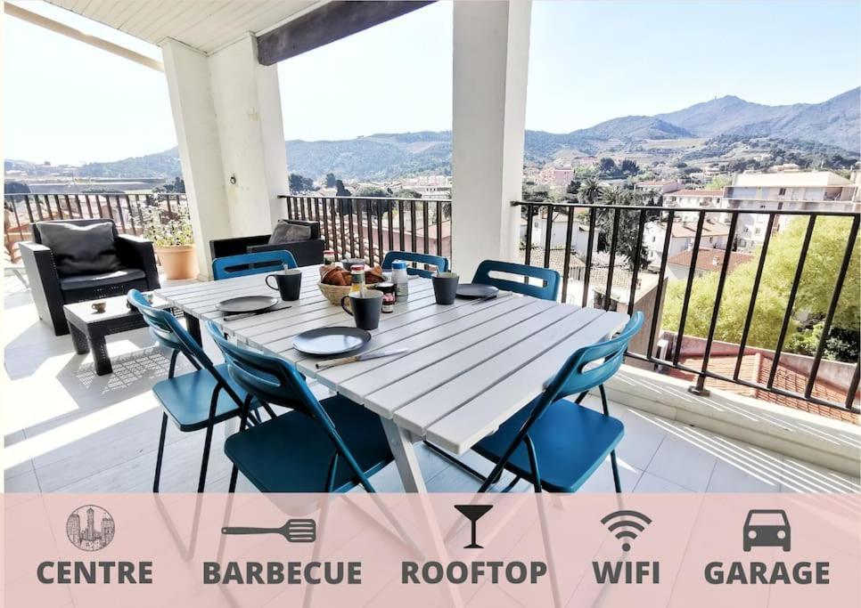 Apartamento T5 Corail - Centre - Rooftop - Barbecue - Parking Collioure